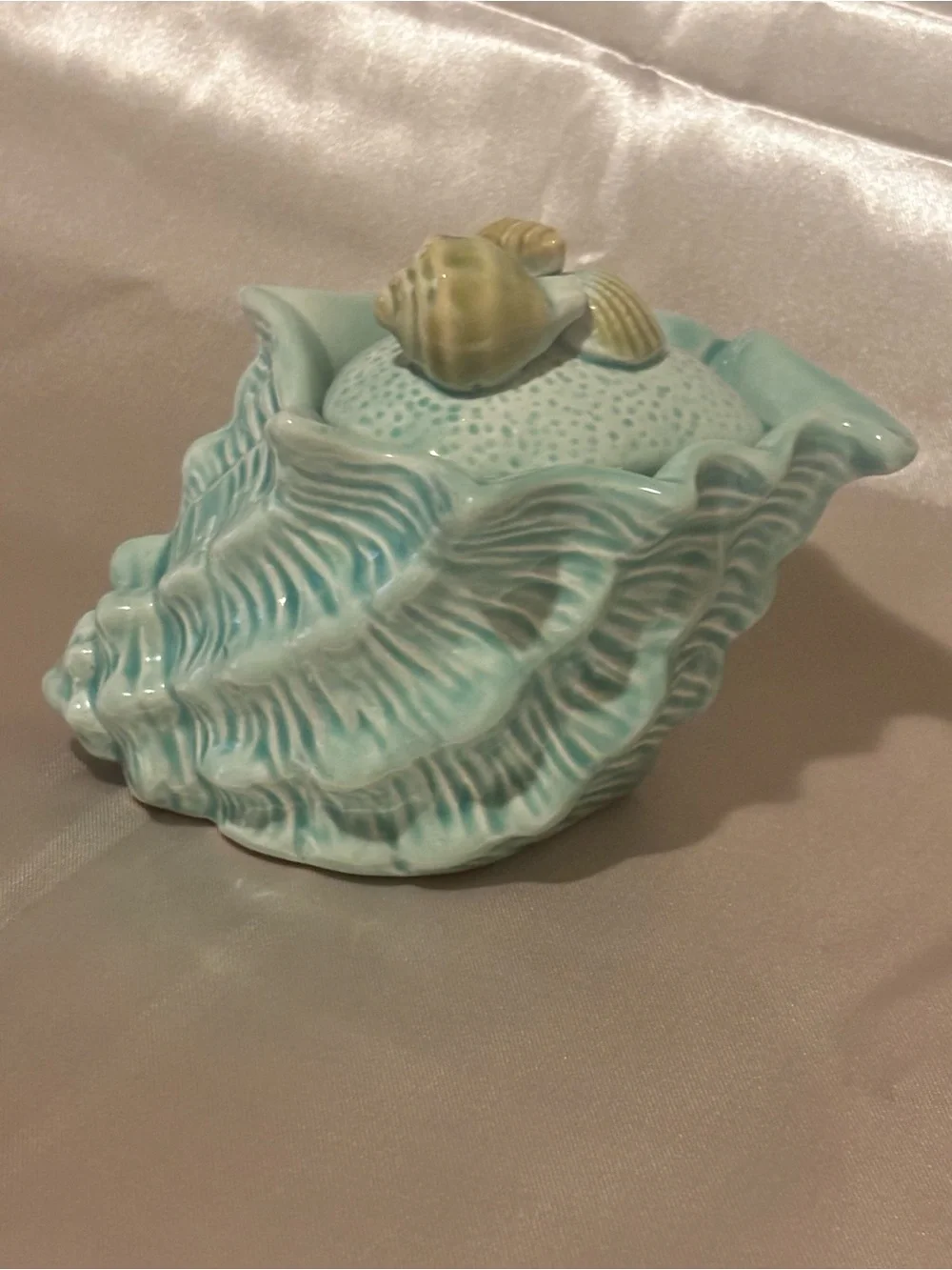Pier 1 Imports Turquoise Ceramic Lidded Jar/ Sugar Bowl